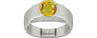Sterling Silver Thailand Yellow Sapphire Ring Rare Quality (R10)