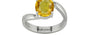 Sterling Silver Thailand Yellow Sapphire Ring Rare Quality (R2)