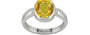 Sterling Silver Thailand Yellow Sapphire Ring Rare Quality (R6)