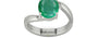 Sterling Silver Zambian Emerald Ring Limited Quality (R2)