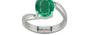Sterling Silver Zambian Emerald Ring Rare Quality (R2)