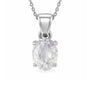 Stunning Sterling Silver Zircon Stone Pendant