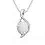 Timeless Sterling Silver Opal Stone Pendant
