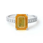 Timeless Yellow Sapphire Sterling Silver Ring for Women
