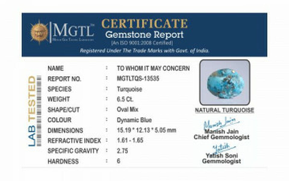 Turquoise - TQS 13535 Prime - Quality