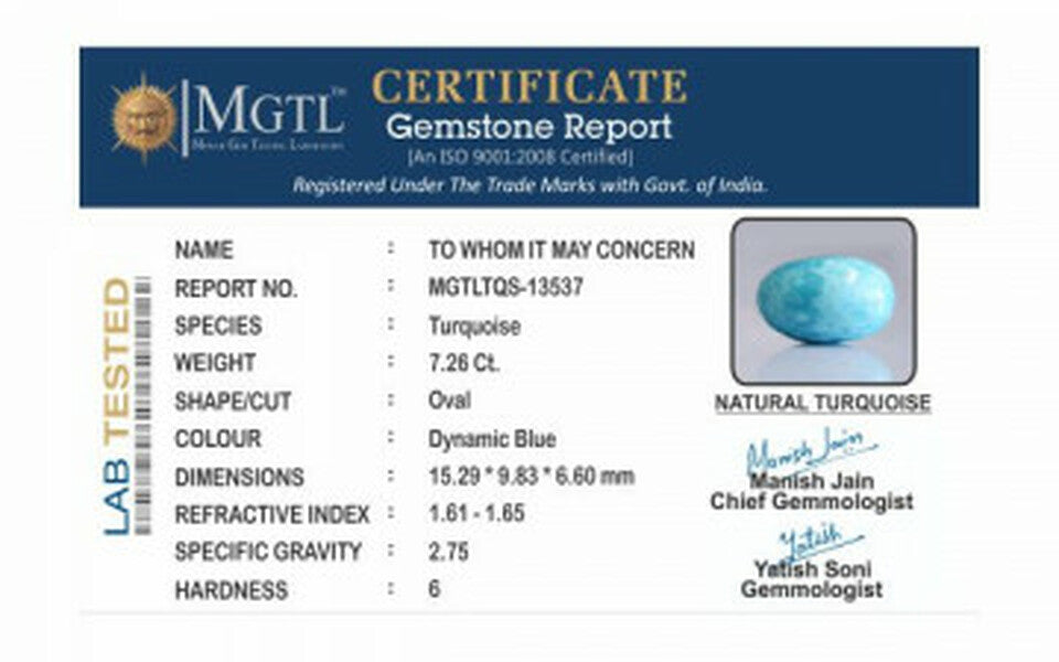 Turquoise - TQS 13537 Prime - Quality