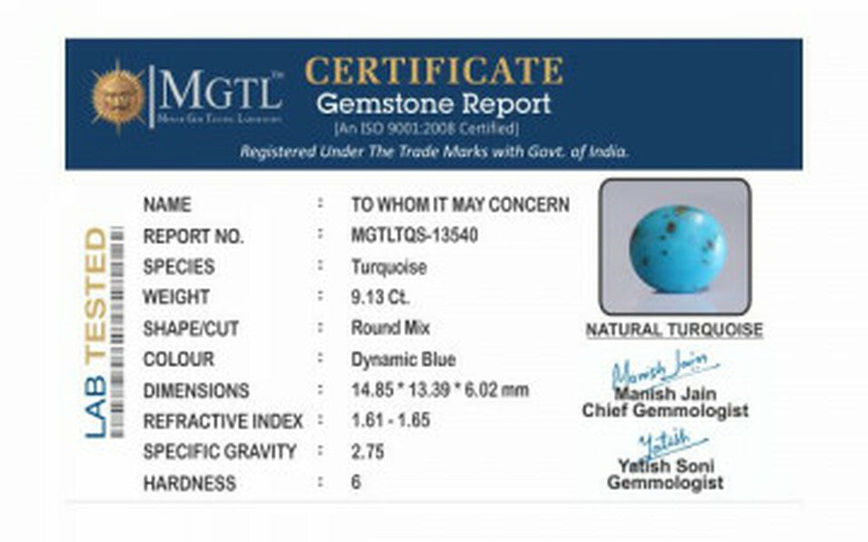 Turquoise - TQS 13540 Prime - Quality