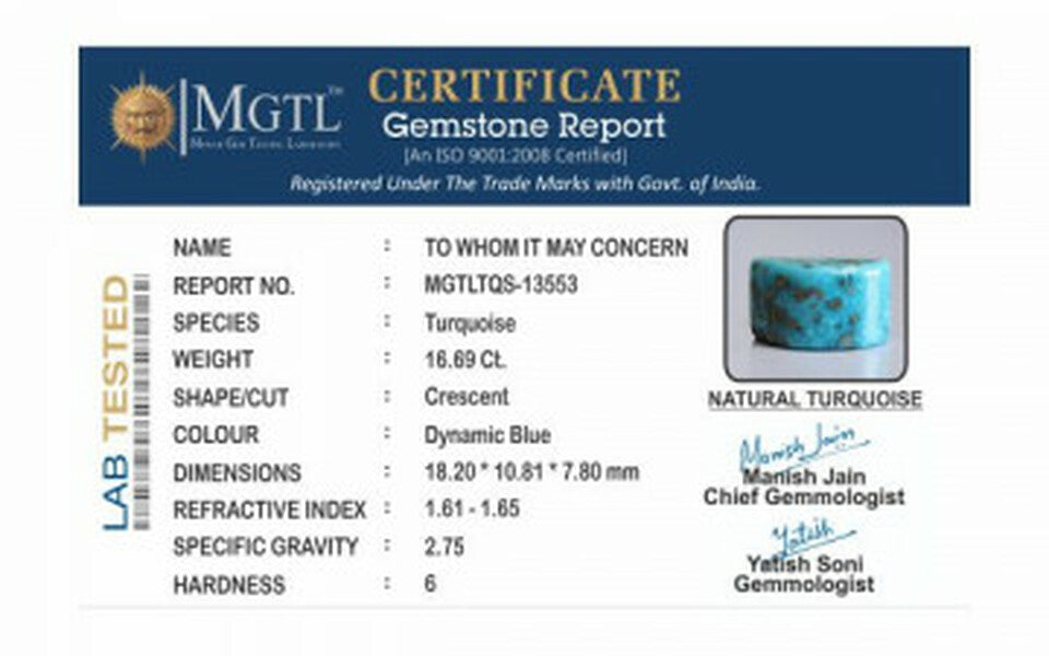 Turquoise - TQS 13553 Prime - Quality