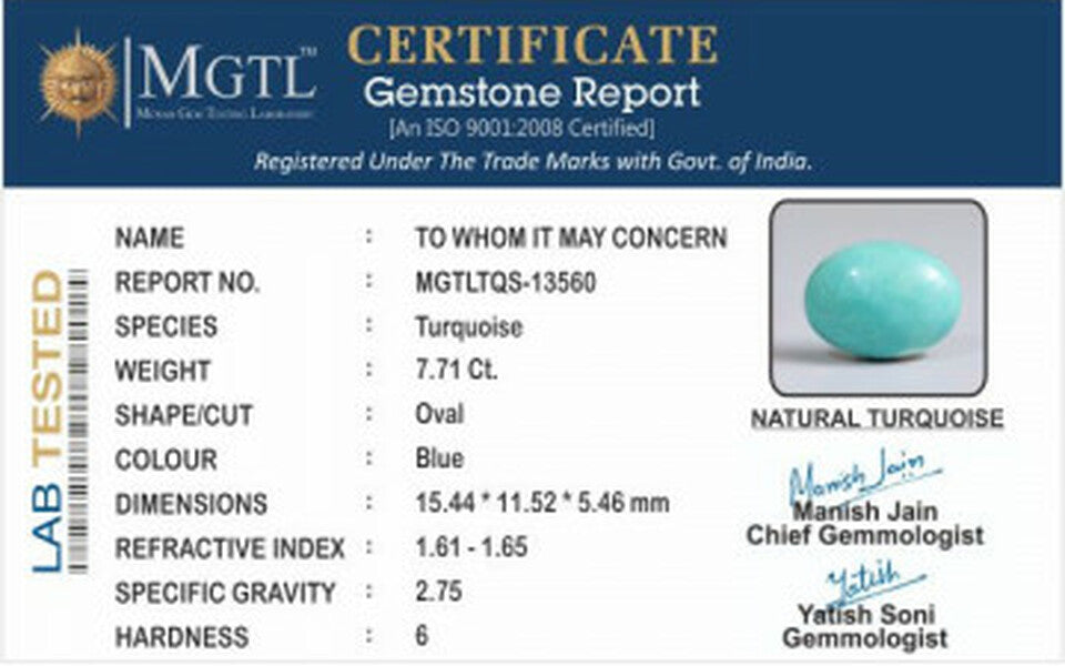 Turquoise - TQS 13560 Prime - Quality