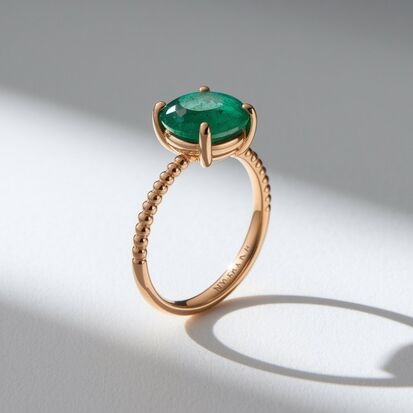 latest panna ring design for women | buy emerald stone ring online