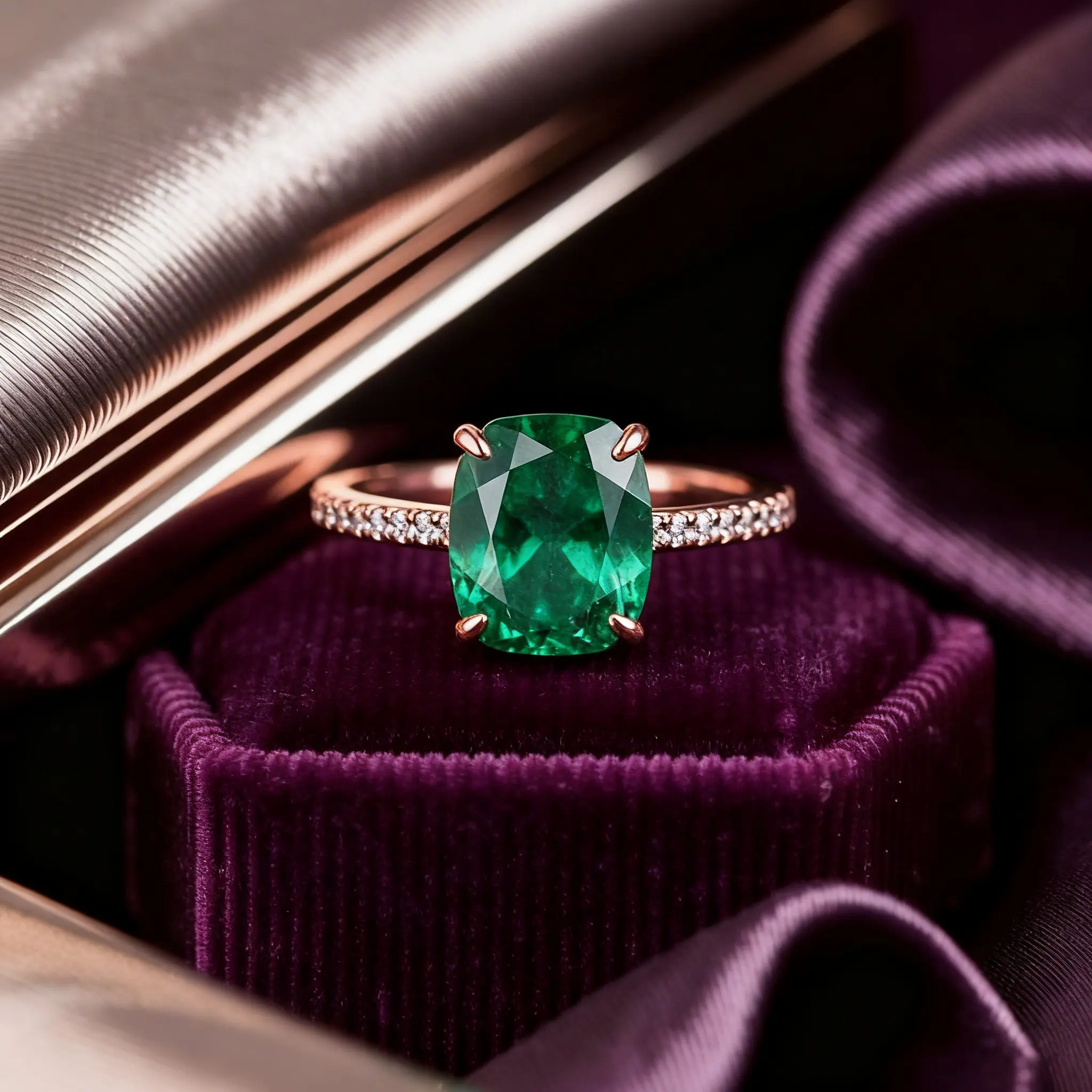 Buy Natural Emerald (Panna) Ring Online at the Best Price.
