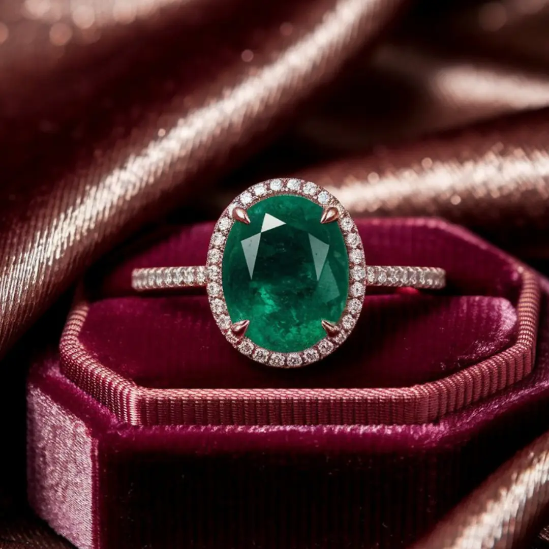 Emerald pachu Rings