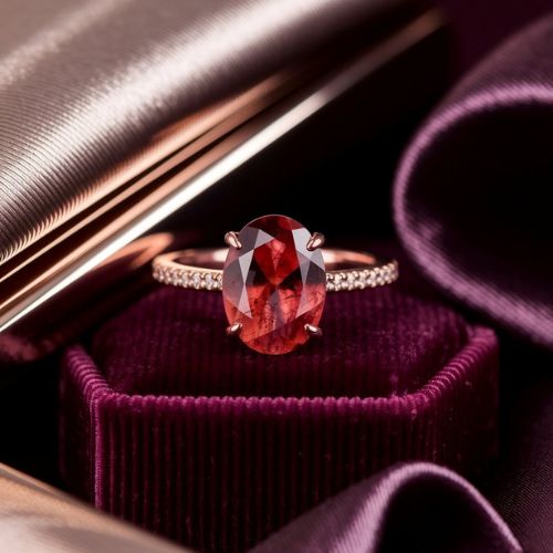 Hessonite Gomed Ring