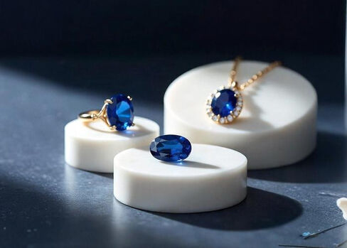 Blue Semiprecious Gemstone India Buy Nilam Khada Online At Best