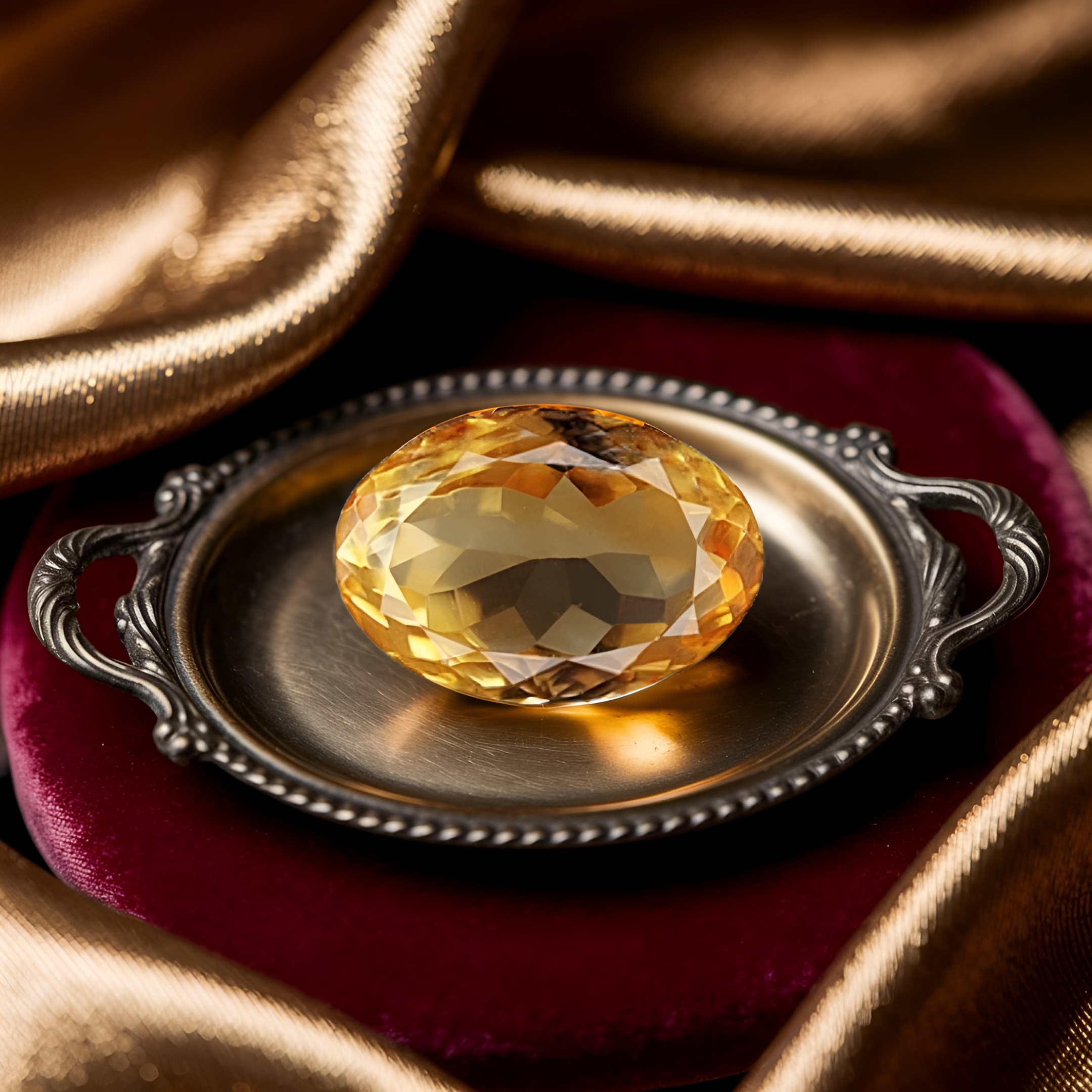 Loose citrine sunela