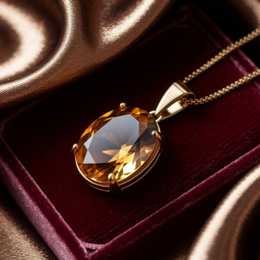 citrine sunela Gemstone Pendant
