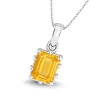 Yellow Sapphire Pendant