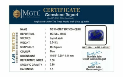 Lapis Lazuli - LL 15509 Limited - Quality