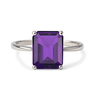 Timeless Amethyst Stone Sterling Silver Ring for Women