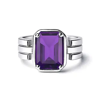 Elegant 925 Silver Jamuniya (Amethyst) Stone Ring for Her