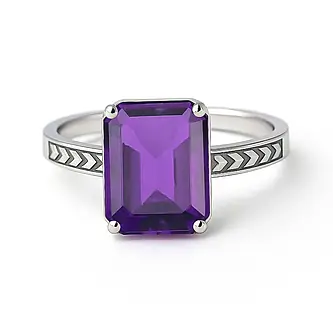 Luxury Handmade 925 Silver Amethyst For Men