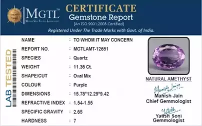 Brazilian Amethyst - 11.36 Carat Limited Quality AMT-12651