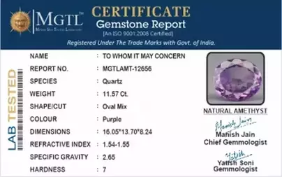 Brazilian Amethyst - 11.57 Carat Limited Quality AMT-12656