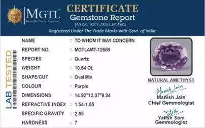 Brazilian Amethyst - 10.84 Carat Limited Quality AMT-12659