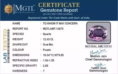 Siberian Amethyst - 12.43 Carat Rare Quality AMT-12670