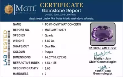 Brazilian Amethyst - 6.82 Carat Limited Quality AMT-12671