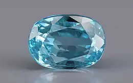 Ceylon Blue Zircon - 6.87 Carat Rare Quality BZ-28016