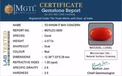 Italian Red Coral - 4.07 Carat Limited Quality CC-5850