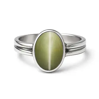 Classic 925 Silver Cat's Eye Ring For Men