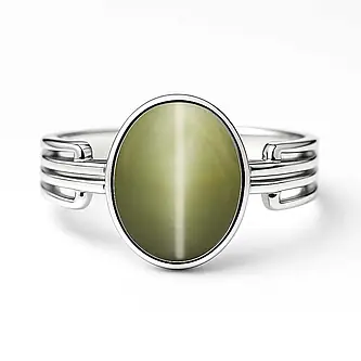 Handcrafted Sterling Silver Premium Cat's Eye Men’s Ring