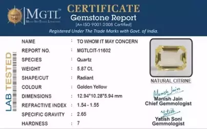 Citrine - CIT 11602 (Origin-Brazil) Limited - Quality