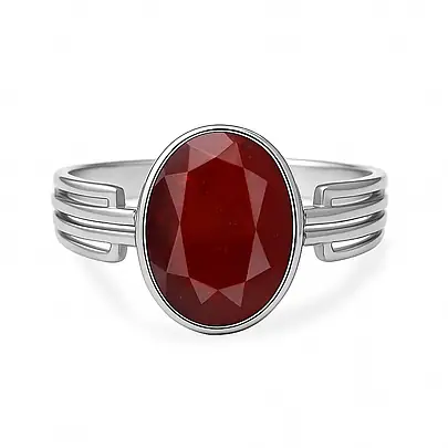 Luxury Royal Hessonite Gomed Sterling Silver Ring for Female