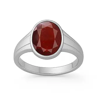 Classic Royal Hessonite Gomed 925 Silver Men’s Ring