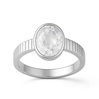 Traditional 925 Silver Zircon Ring for Women