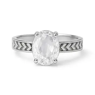 925 Sterling Silver Zircon stone Ladies’ Ring