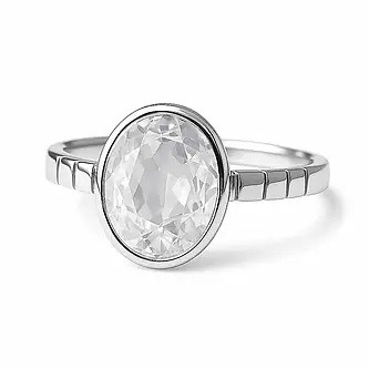 Grand Heritage 925 Sterling Silver Zircon Stone Ladies’ Ring