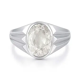 Vintage Sterling Silver Zircon Men’s Ring