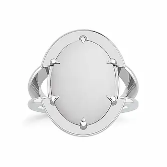 Premium Royal Sterling Silver Opal Gemstone Ring for Her