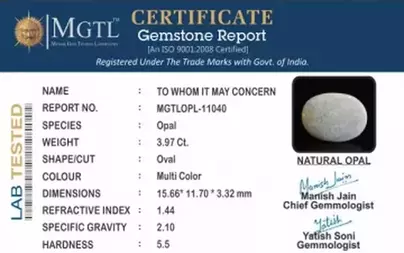 Opal - OPL 11040 (Origin - Australian) Fine - Quality