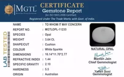 Australian Opal - 3.64-Carat Prime-Quality OPL-11233