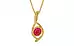Gold Ruby Pendant Prime Quality (P1)