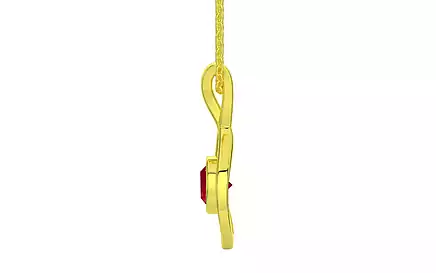 Panchdhatu Ruby Pendant Rare Quality (P1)
