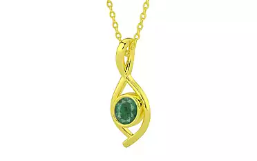 Panchdhatu Emerald Pendant Fine Quality (P1)