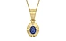 Ashtadhatu Thailand Blue Sapphire Pendant Fine Quality (P11)