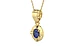 Ashtadhatu Thailand Blue Sapphire Pendant Fine Quality (P11)