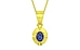 Panchdhatu Thailand Blue Sapphire Pendant Fine Quality (P11)